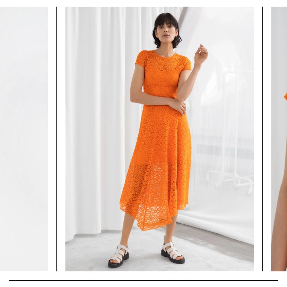 *NEW* & other stories- Flower Lace Midi Dress